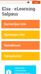 Mobile Screenshot of elsa.salpaus.fi